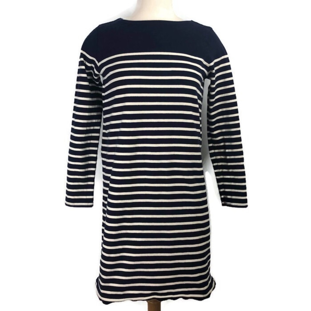 MUJI Heavyweight Cotton Striped Dress